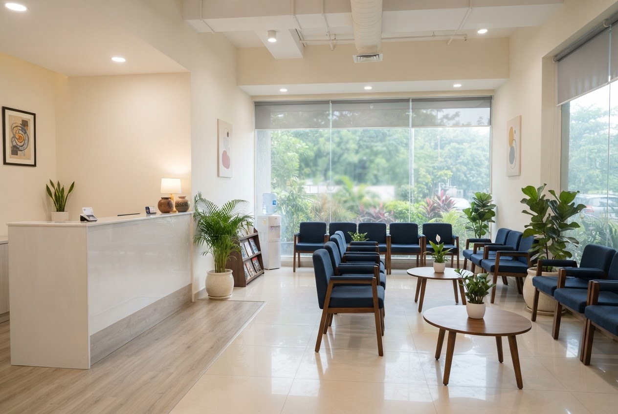 Reception and waiting area